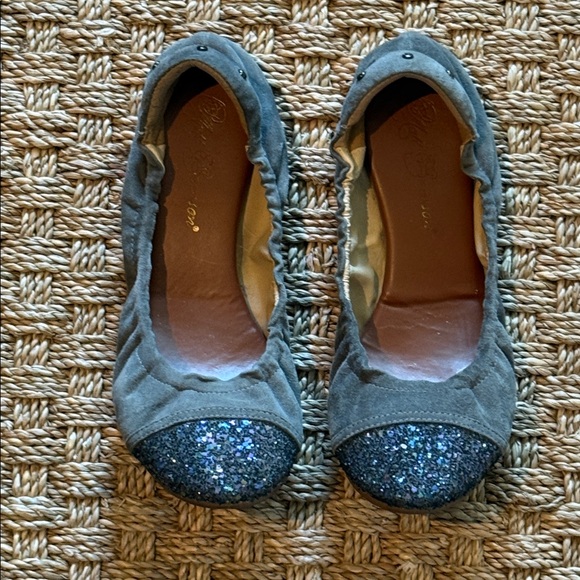 Matt Bernson Grey Glitter Flats - Picture 1 of 6